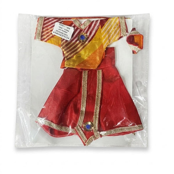 Gawar Mata (Gangour) Ji & Ishwar Ji Poshak Set – 7 Inch Festival Idol Outfit