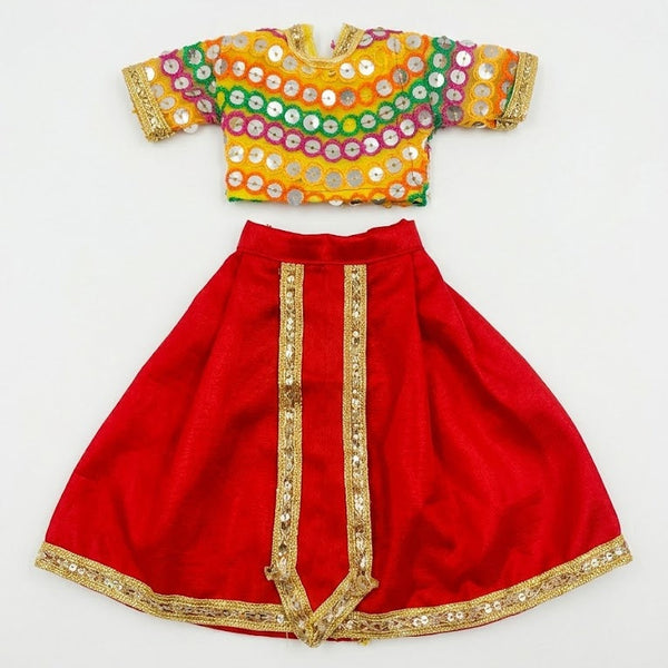 Gawar Mata (Gangour) Ji & Ishwar Ji Poshak Set – 7 Inch Festival Idol Outfit