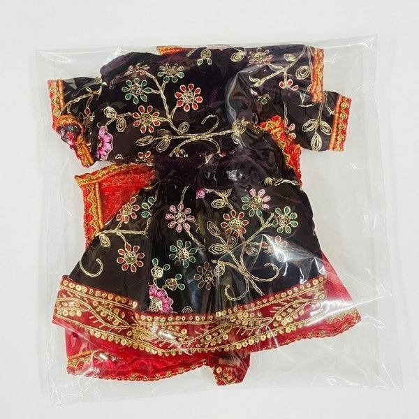 Gawar Mata (Gangour) Ji & Ishwar Ji Poshak Set – 7 Inch Festival Idol Outfit