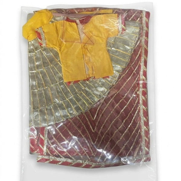 Gawar Mata (Gangour) Ji & Ishwar Ji Poshak Set – 7 Inch Festival Idol Outfit
