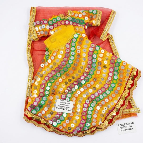 Gawar Mata Ji & Ishwar Ji Poshak Set – 9 Inch Festival Idol Outfit