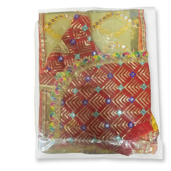 Gawar Mata Ji & Ishwar Ji Poshak Set – 9 Inch Festival Idol Outfit