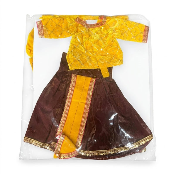 Gangour Mata (Gawar) Ji & Ishwar Ji Poshak Set – 13 Inch Festival Idol Outfit