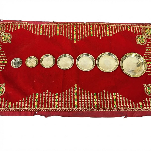 Achleshwar Pure Brass Pooja Thali | Brass Pooja Plate