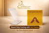Durghatna yantra display stand holding a chart with a maroon triangular grid